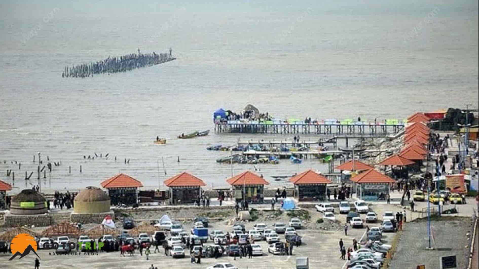 بخش‌ها و مناطق مختلف ساحل بندر ترکمن