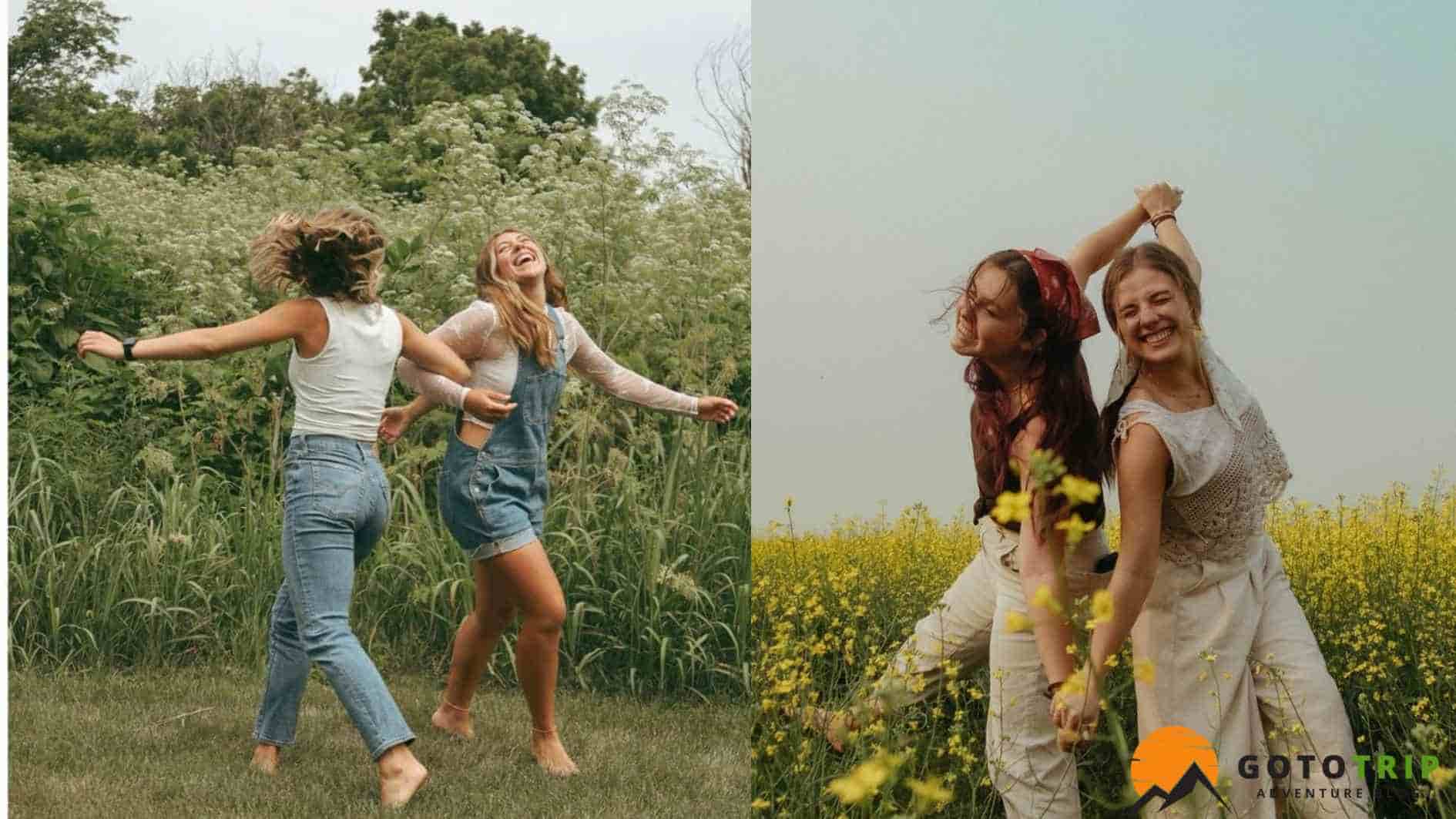 نکات حرفه ای برای ژست عکاسی دوستانه در طبیعت