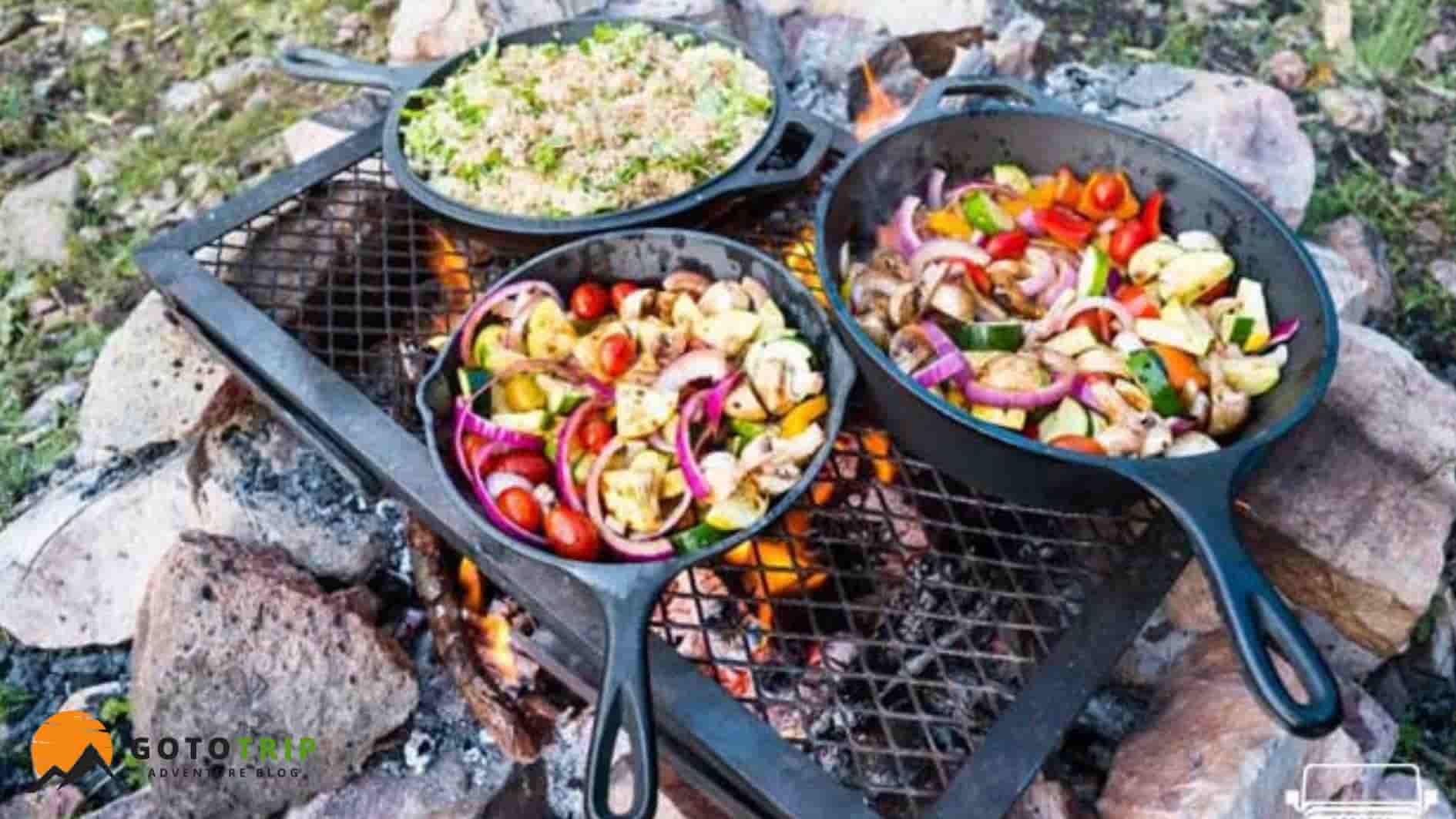 پخت روی آتش و ذغال