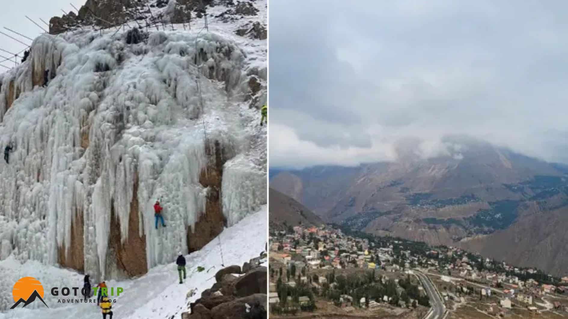 آبشار سنگان؛ زیبایی یخ‌زده در دل کوهستان